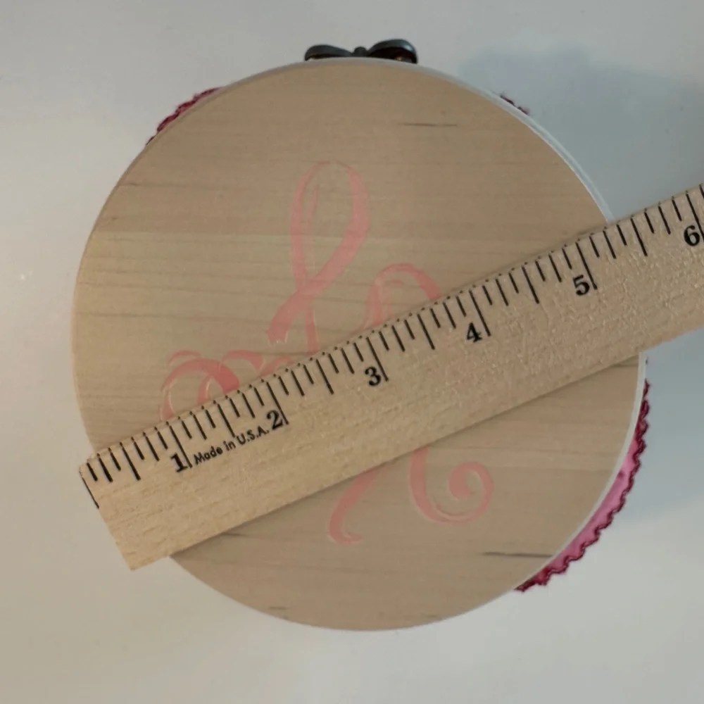 VTG Longaberger‎ Horizon of Hope Whitewash Basket Lid Liner Charms Never Give Up